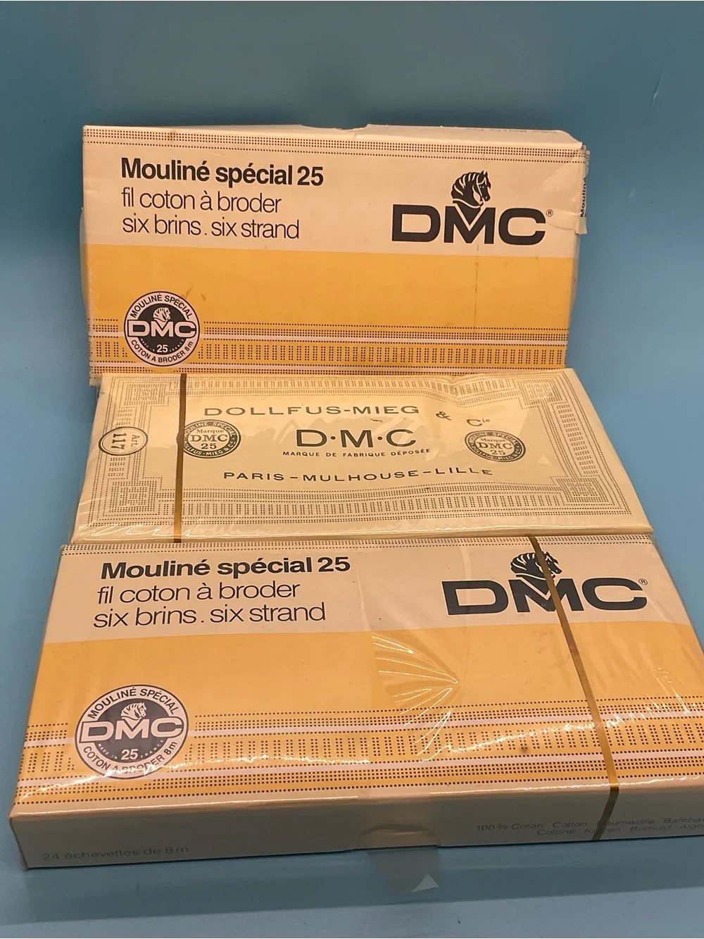 DMC Cotton Embroidery Floss 66 Skeins White NEW
